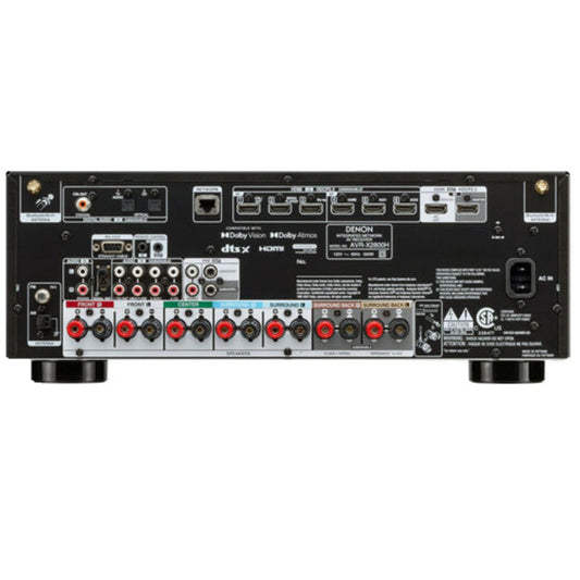 Denon AVR-X2800H 7.2 Channel 8K AV Receiver - Black