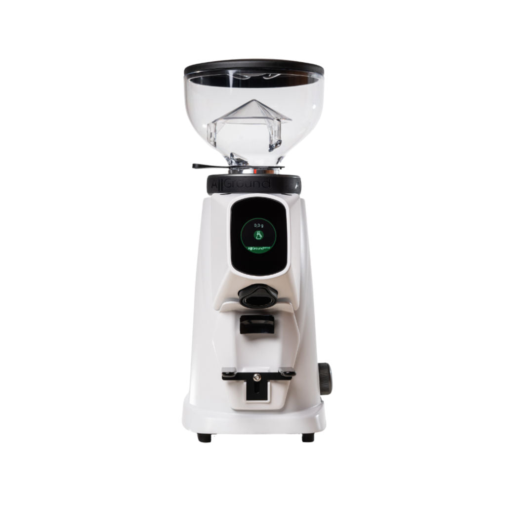 Arctic White Fiorenzato All Ground Sense Coffee Grinder Front