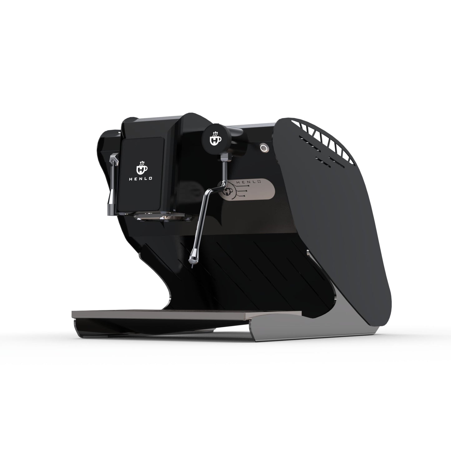 Henlo QS single group head commercial espresso machine in black